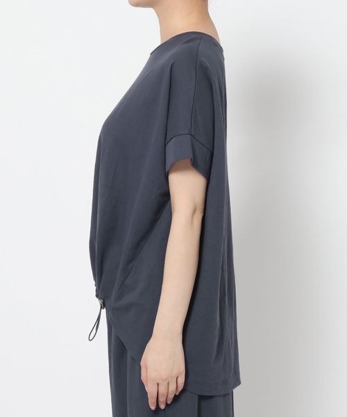 GLOBAL WORK(グローバルワーク)の「リネンライク裾ドロスト半袖/636812(Tシャツ/カットソー・レディース・ダークグレー/ブルー系その他7・MEDIUM/LARGE)」の17枚目の写真