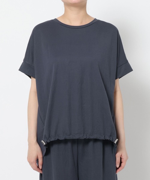 GLOBAL WORK(グローバルワーク)の「リネンライク裾ドロスト半袖/636812(Tシャツ/カットソー・レディース・ダークグレー/ブルー系その他7・MEDIUM/LARGE)」の7枚目の写真