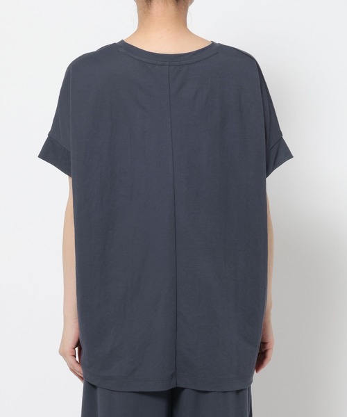 GLOBAL WORK(グローバルワーク)の「リネンライク裾ドロスト半袖/636812(Tシャツ/カットソー・レディース・ダークグレー/ブルー系その他7・MEDIUM/LARGE)」の8枚目の写真