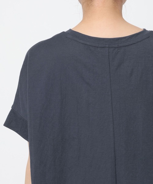 GLOBAL WORK(グローバルワーク)の「リネンライク裾ドロスト半袖/636812(Tシャツ/カットソー・レディース・ダークグレー/ブルー系その他7・MEDIUM/LARGE)」の10枚目の写真