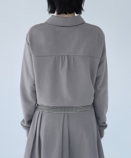 MIRECO（ミレコ）の「MINI CHECK SWEAT JK BEIGE（その他アウター・レディース・その他・FREE）」の3枚目の写真