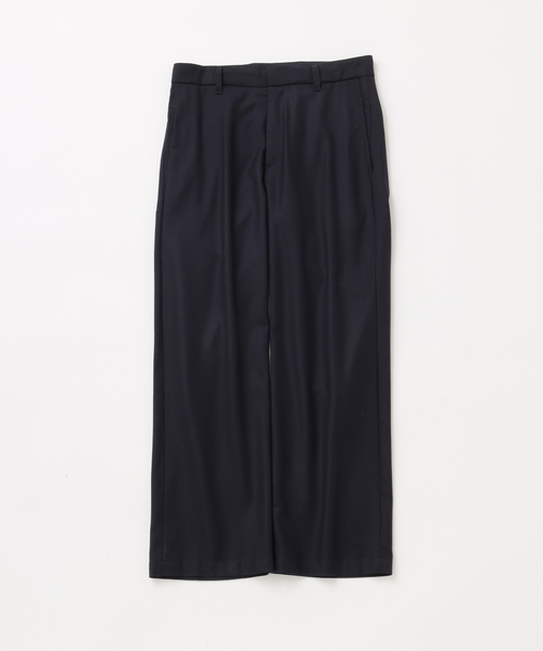 UNFOLLOW(アンフォロー)の「【FOLL / フォル】sp130s wool flunnel light slacks(スラックス・メンズ・グレー/ネイビー・3/2)」の2枚目の写真