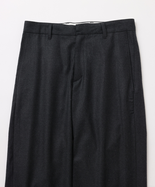 UNFOLLOW(アンフォロー)の「【FOLL / フォル】sp130s wool flunnel light slacks(スラックス・メンズ・グレー/ネイビー・3/2)」の3枚目の写真
