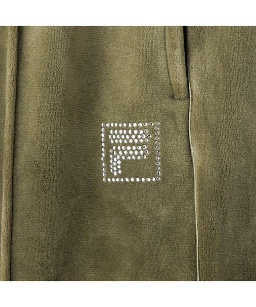 FILA（フィラ）の「CIRCLE LOGO TRACK PANTS / サークルロゴ　トラックパンツ（その他パンツ・レディース・ベージュ/ブラック/カーキ・L/XL/M）」の10枚目の写真