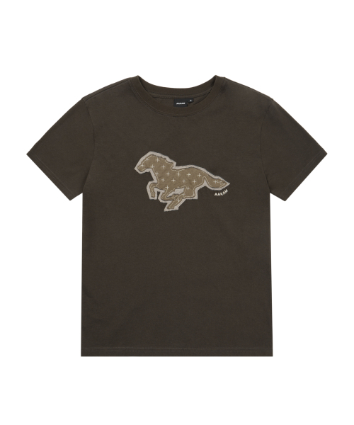 AAKAM（アーカム）の「Sprint Horse Half Top (Khaki)（Tシャツ/カットソー・レディース・その他・1/2/3）」の2枚目の写真