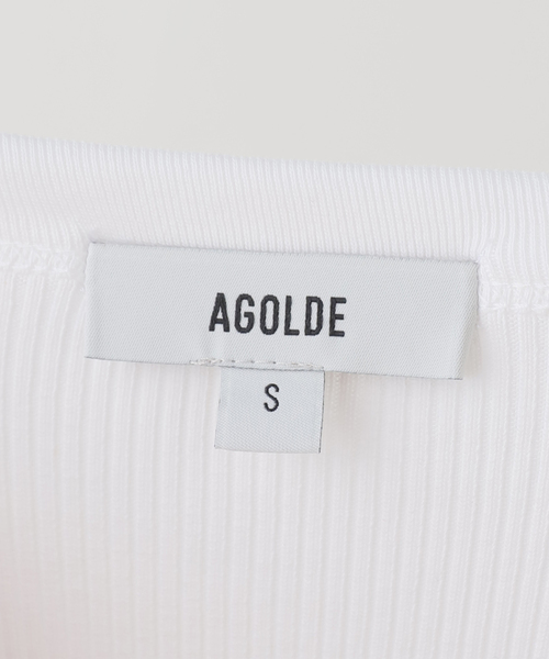 Deuxieme Classe(ドゥーズィエムクラス)の「【AGOLDE / エーゴールドイー】TWISTED POPPY TANK(Tシャツ/カットソー・レディース・ホワイト/ブラウン・FREE)」の11枚目の写真