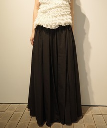 CLANE SLIT FLARE SKIRT