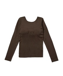 R.P.miller/ミラー Cup L/S Tee カップ付き 長袖 バックオープン ロンT Uネック 2026新作 再入荷 夏服