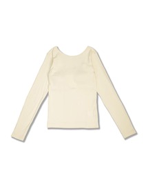 R.P.miller/ミラー Cup L/S Tee カップ付き 長袖 バックオープン ロンT Uネック 2026新作 再入荷 夏服