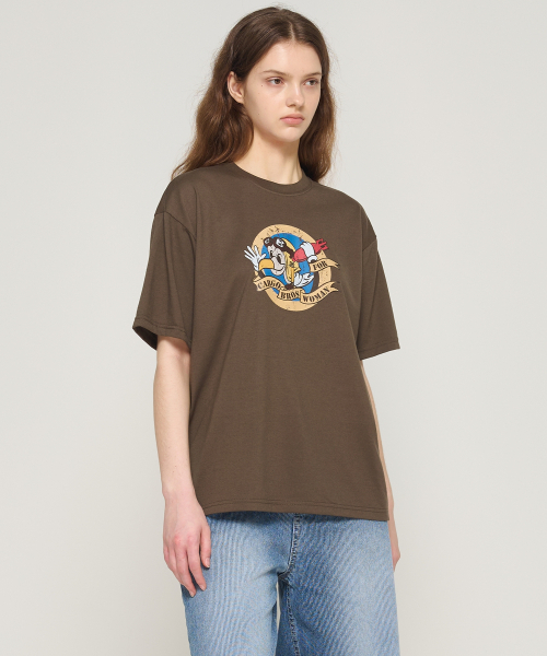 CARGOBROS FOR WOMAN(カーゴブロスフォーウィメン)の「イーグルスカートングラフィック半袖Tシャツ(カーキ)(Tシャツ/カットソー・レディース・その他・X-LARGE/2XL/LARGE/MEDIUM/SMALL)」の4枚目の写真