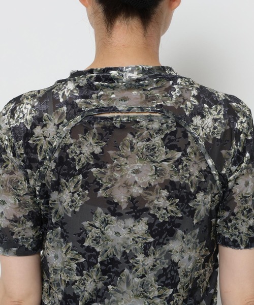 HARE(ハレ)の「フラワーフロッキーカット(HARE)(Tシャツ/カットソー・レディース・カーキ/ネイビー・FREE)」の21枚目の写真