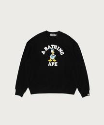 A BATHING APE | BAPE X DISNEY DONALD DUCK COLLEGE RELAXED FIT CREWNECK(スウェット)