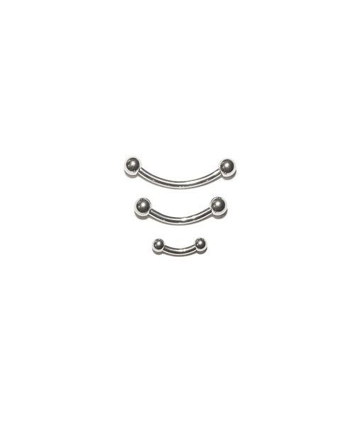 MORPH(モルフ)の「MORPH モルフ バナナバーベル ボディーピアス 14ゲージ 6mm~16mm(ピアス(片耳用)・レディース・シルバー・10/8/16/14/12/6)」の1枚目の写真