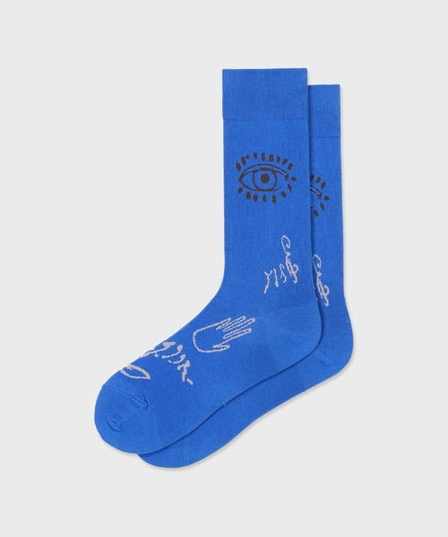 Paul Smith(ポールスミス)の「“Ink Spot” ソックス【260628 CS】(ソックス/靴下・メンズ・ブラック/ブルー・25-27)」の5枚目の写真