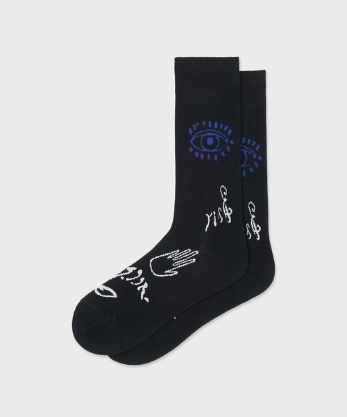 Paul Smith(ポールスミス)の「“Ink Spot” ソックス【260628 CS】(ソックス/靴下・メンズ・ブラック/ブルー・25-27)」の3枚目の写真