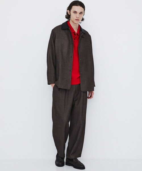 UNITED TOKYO(ユナイテッドトウキョウ)の「【数量限定】SILK BROKEN OX WORK JACKET(ブルゾン・メンズ・ブラウン/ブラック・1/2)」の6枚目の写真