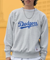 MLB/エムエルビー ×Champion/チャンピオン CREW NECK SHIRT VINTAGE ブランドロゴ スウェット トレーナー リバースウィーブ クルーネックスウェット サイドリブ ヴィンテージ メンズ アメカジ 2026秋服 秋服