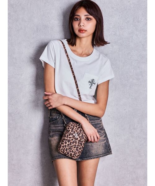 GYDA(ジェイダ)の「bijouデニムスカートライクショートパンツ(デニムスカート・レディース・ライトブルー/ダークネイビー・SMALL/X-SMALL/MEDIUM)」の17枚目の写真