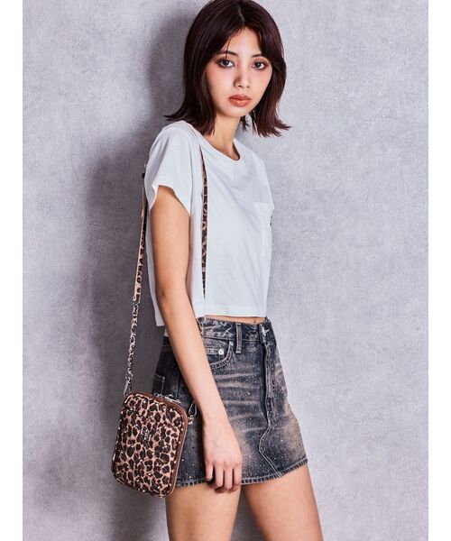 GYDA(ジェイダ)の「bijouデニムスカートライクショートパンツ(デニムスカート・レディース・ライトブルー/ダークネイビー・SMALL/X-SMALL/MEDIUM)」の12枚目の写真