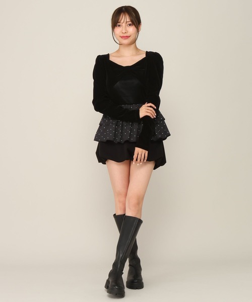 Heather(ヘザー)の「フリルヘムシアーベロアプルオーバー 1063928(Tシャツ/カットソー・レディース・ブラック/ブラウン/オフホワイト/ピンク・FREE)」の11枚目の写真