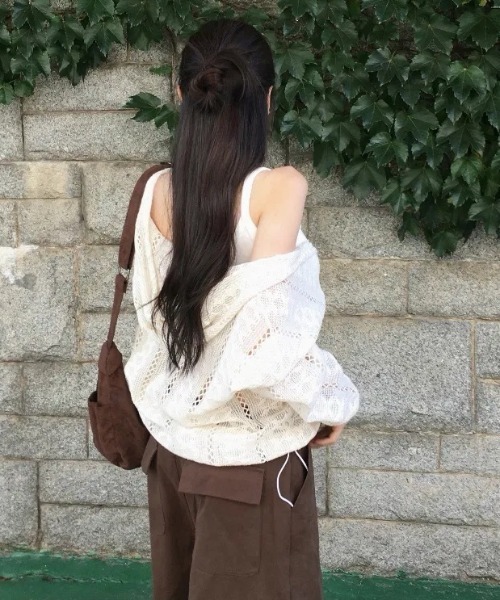FAVORITO（ファヴォリート）の「パンチングレースフード付きジャケット（その他アウター・レディース・ブラック/ベージュ・F）」の14枚目の写真