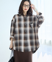 journal standard L'essage | DEVEAUX/ネルチェック 2WAYシャツ(シャツ/ブラウス)