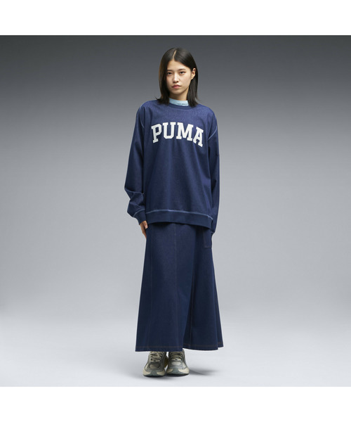 PUMA(プーマ)の「PUMA プーマ ユニセックス ESS エレベーテッド デニム ライク クルー スウェ(スウェット・メンズ・ネイビー/ブラック/ブルー系その他・XX-LARGE/LARGE/X-LARGE/SMALL/MEDIUM)」の10枚目の写真