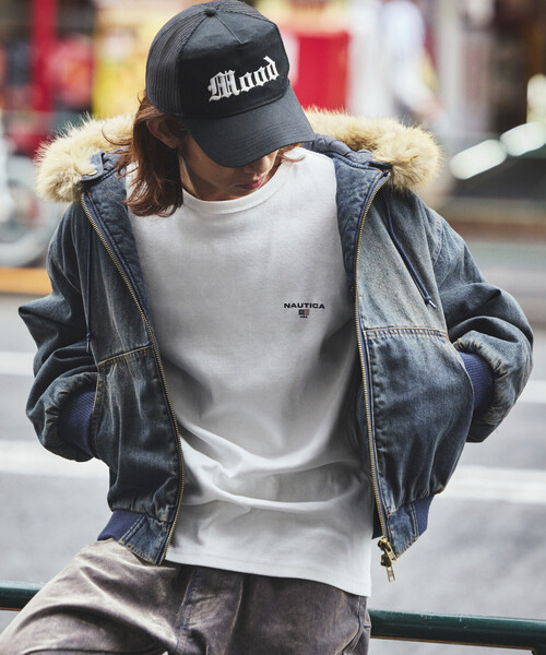 FREAK'S STORE（フリークスストア）の「【ファー脱着可能】2way フェイクファー ジップアップ 中綿 フードブルゾン/ジップパーカー（ブルゾン・メンズ・ブラック/ブラウン/サックスブルー・SMALL/MEDIUM/LARGE）」の5枚目の写真