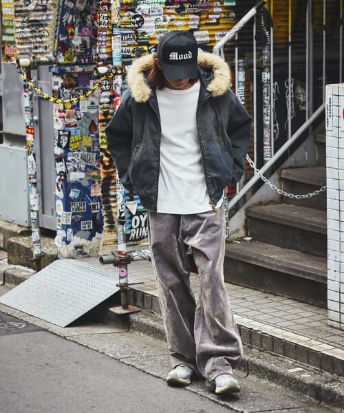 FREAK'S STORE（フリークスストア）の「【ファー脱着可能】2way フェイクファー ジップアップ 中綿 フードブルゾン/ジップパーカー（ブルゾン・メンズ・ブラック/ブラウン/サックスブルー・SMALL/MEDIUM/LARGE）」の8枚目の写真