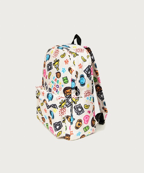 A BATHING APE(アベイシングエイプ)の「BABY MILO LARGE DAYPACK #3(バックパック/リュック・メンズ・アイボリー・FREE)」の1枚目の写真