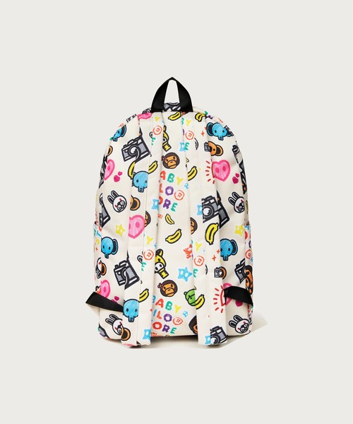 A BATHING APE(アベイシングエイプ)の「BABY MILO LARGE DAYPACK #3(バックパック/リュック・メンズ・アイボリー・FREE)」の3枚目の写真