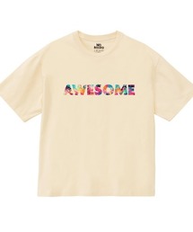 NOBOUND（ノーバウンド） 半袖Tシャツ メッセージ ロゴ プリント ボックスシルエット トップス カットソー レディース