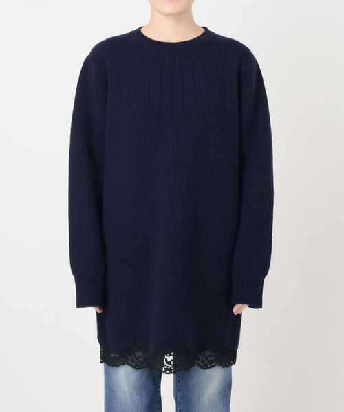 Spick & Span(スピックアンドスパン)の「《一部店舗+WEB限定》Half Cardigan Knit Dress(ワンピース・レディース・チャコールグレー/ネイビー・FREE)」の6枚目の写真