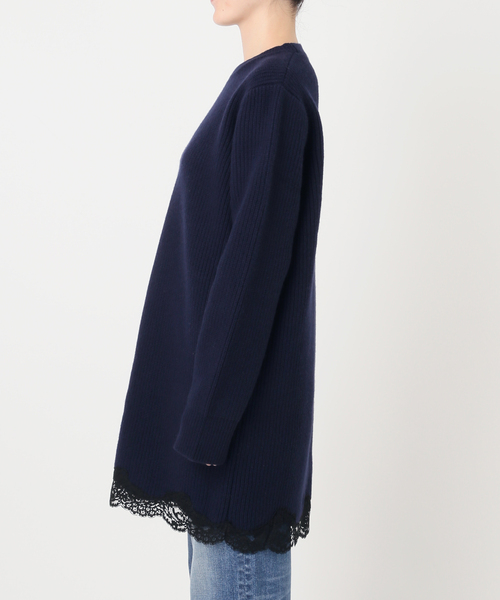 Spick & Span(スピックアンドスパン)の「《一部店舗+WEB限定》Half Cardigan Knit Dress(ワンピース・レディース・チャコールグレー/ネイビー・FREE)」の7枚目の写真