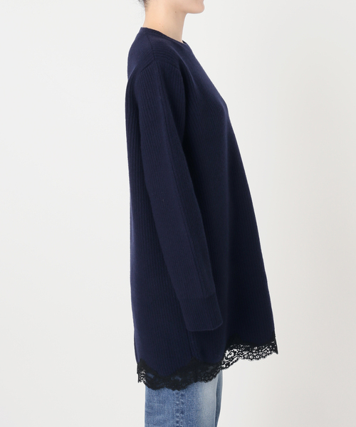 Spick & Span(スピックアンドスパン)の「《一部店舗+WEB限定》Half Cardigan Knit Dress(ワンピース・レディース・チャコールグレー/ネイビー・FREE)」の9枚目の写真