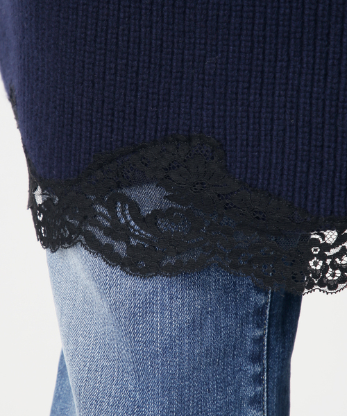 Spick & Span(スピックアンドスパン)の「《一部店舗+WEB限定》Half Cardigan Knit Dress(ワンピース・レディース・チャコールグレー/ネイビー・FREE)」の12枚目の写真