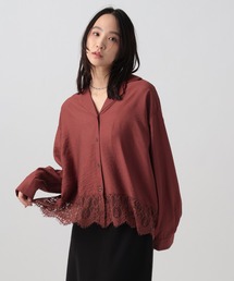 テラコッタ」に該当するシャツ/ブラウス（オープンカラー