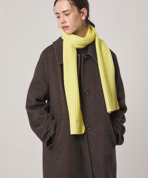 Steven Alan(スティーブンアラン)の「<Steven Alan>ウール モヘヤ ミックス シャギー ミドルコート(ステンカラーコート・レディース・ダークブラウン/ライトブルー・M/S)」の5枚目の写真