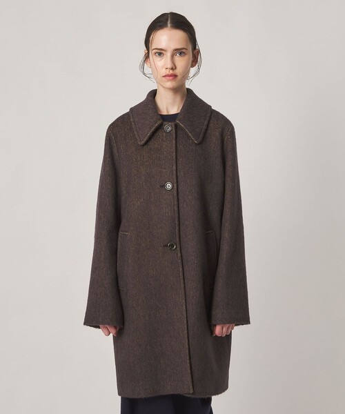 Steven Alan(スティーブンアラン)の「<Steven Alan>ウール モヘヤ ミックス シャギー ミドルコート(ステンカラーコート・レディース・ダークブラウン/ライトブルー・M/S)」の15枚目の写真