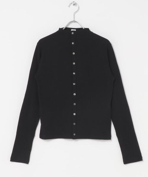 ORCIVAL(オーシバル)の「ORCIVAL MOCK NECK CARDIGAN(カーディガン/ボレロ・レディース・ブラック・2)」の1枚目の写真