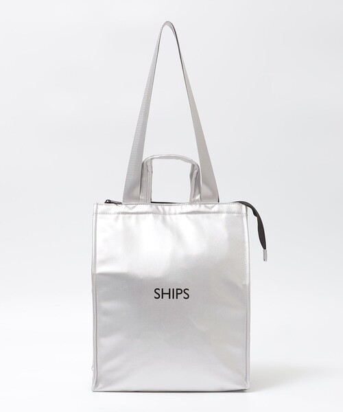 SHIPS(シップス)の「【WEB限定】ショッパー型 保冷ランチバッグ L(トートバッグ・メンズ・ブラック/シルバー/ネイビー/チャコールグレー・ONE SIZE)」の18枚目の写真
