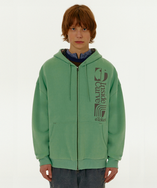 TEKET(テケット)の「Convex Zip-Up Hoodie Green(パーカー・メンズ・その他・SMALL/MEDIUM/LARGE)」の2枚目の写真