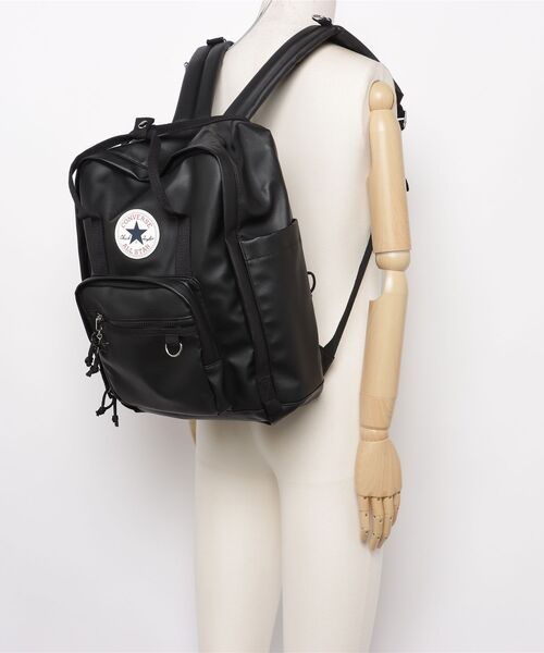 CONVERSE(コンバース)の「【CONVERSE/コンバース】RETRO PU LEATHER SCHOOL BACKPACK 81932900(バックパック/リュック・メンズ・ブラック/ブラウン・FREE)」の7枚目の写真