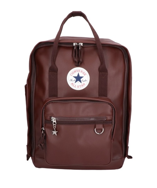 CONVERSE(コンバース)の「【CONVERSE/コンバース】RETRO PU LEATHER SCHOOL BACKPACK 81932900(バックパック/リュック・メンズ・ブラック/ブラウン・FREE)」の1枚目の写真