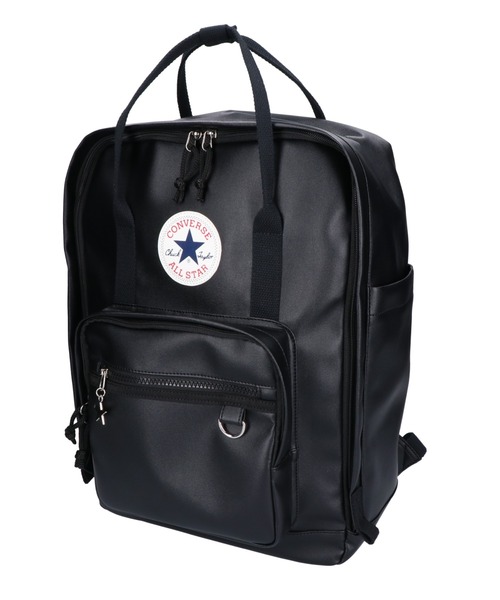 CONVERSE(コンバース)の「【CONVERSE/コンバース】RETRO PU LEATHER SCHOOL BACKPACK 81932900(バックパック/リュック・メンズ・ブラック/ブラウン・FREE)」の2枚目の写真