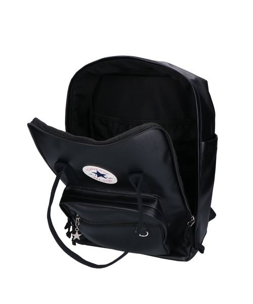 CONVERSE(コンバース)の「【CONVERSE/コンバース】RETRO PU LEATHER SCHOOL BACKPACK 81932900(バックパック/リュック・メンズ・ブラック/ブラウン・FREE)」の11枚目の写真