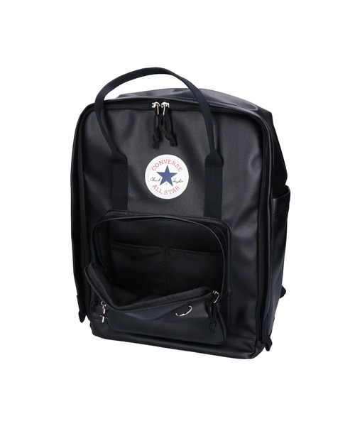 CONVERSE(コンバース)の「【CONVERSE/コンバース】RETRO PU LEATHER SCHOOL BACKPACK 81932900(バックパック/リュック・メンズ・ブラック/ブラウン・FREE)」の13枚目の写真