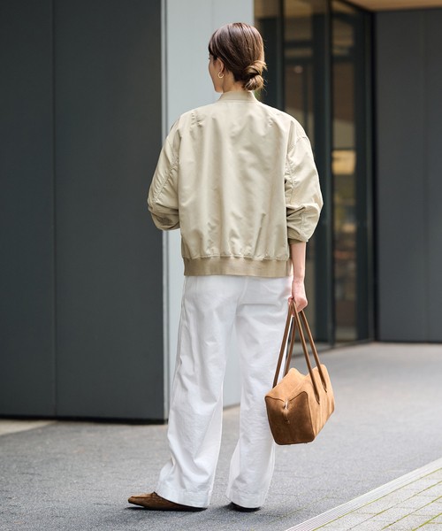FRAMeWORK(フレームワーク)の「≪一部カラーWEB限定 / 追加≫OVER SIZED CHINO パンツ(チノパンツ・レディース・ホワイト/ベージュ/ブラウン・36/40/38)」の10枚目の写真