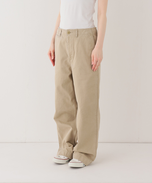 FRAMeWORK(フレームワーク)の「≪一部カラーWEB限定 / 追加≫OVER SIZED CHINO パンツ(チノパンツ・レディース・ホワイト/ベージュ/ブラウン・36/40/38)」の7枚目の写真