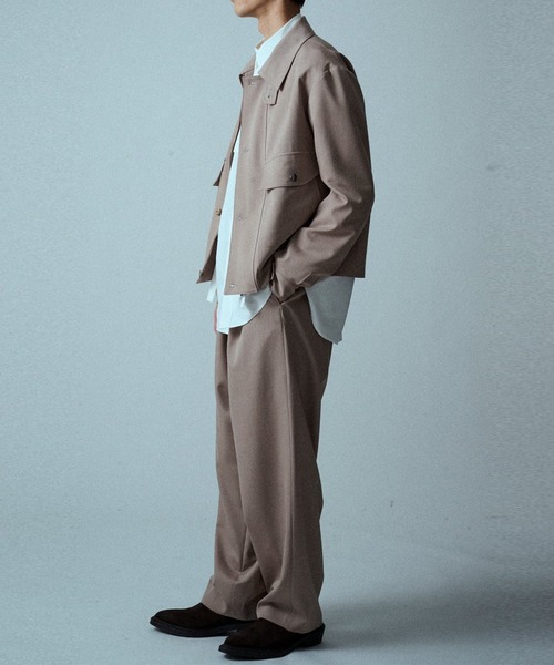 UJOH（ウジョー）の「【UJOH】Utility Compact Blouson（ブルゾン・メンズ・グレイッシュベージュ/ブラック・4/5）」の5枚目の写真